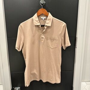 Reiss Men's Tan Polo Shirt - size M.